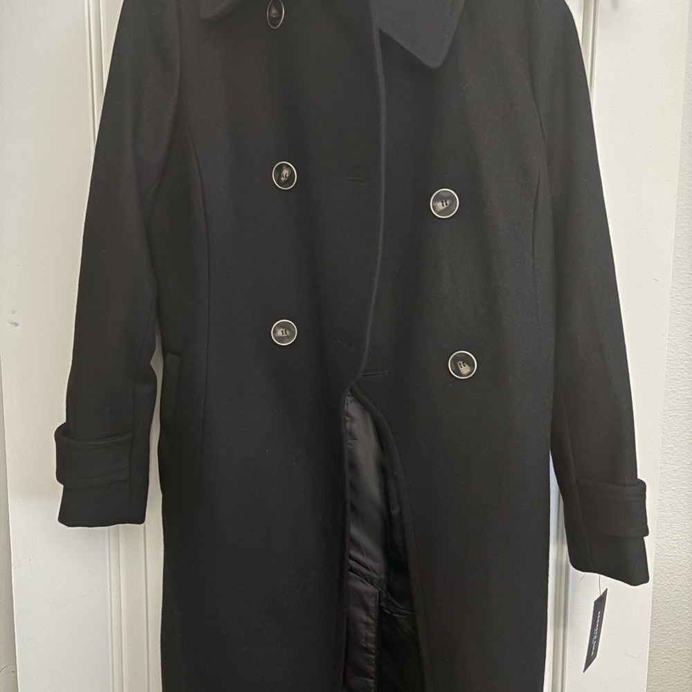 Rare Kenneth Cole NWT Black Trench Coat (S)